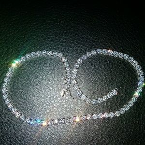 Beautiful 16 inch 4mm cz diamond tennis necklace